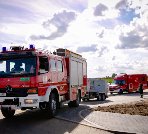 04.08.2018 Gdansk . Wyspa Sobieszewska . służby + ewakuacja . fot . Arkadiusz Wydro / ZHP