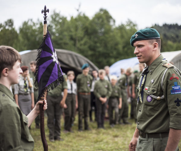 SCOUTS-CAMP/ Scouts on a camp in Bieszczady mountains , Poland August 2015. ZHP/Konrad Kmieć
