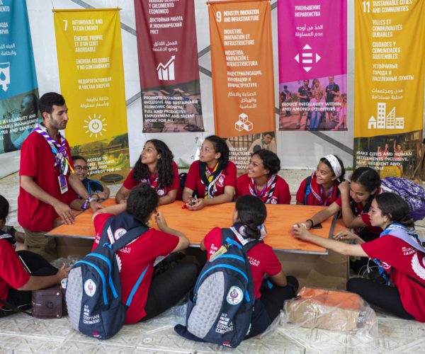Participants of Social Development Goals' workshop at the Better World Tent